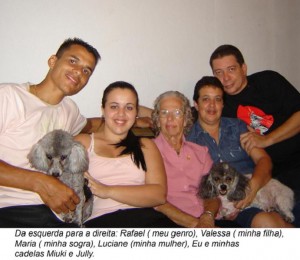 Adauto Silva e sua família