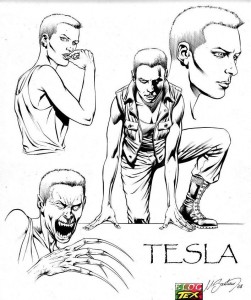 Estudos de Tesla por Marco Santucci