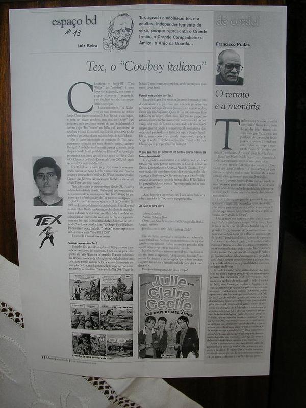 TEX no Diário do Alentejo - 10 de Novembro de 2006