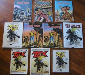 Várias versões internacionais do Tex de Joe Kubert