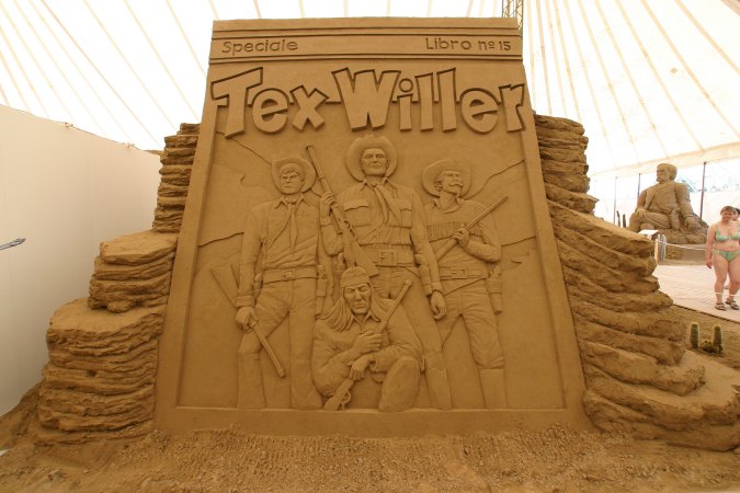 Capa Tex 500 esculpida em areia