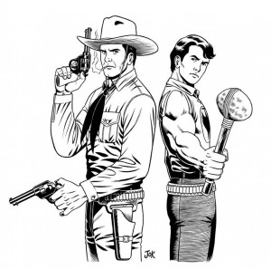 Tex e Zagor por Jean Okada