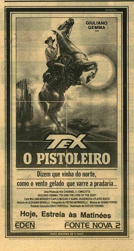 Cartaz português de Tex, o Pistoleiro