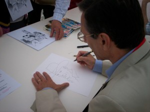 Fabio Civitelli desenhando Tex