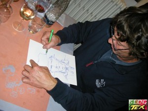Giovanni Bruzzo desenhando Tex