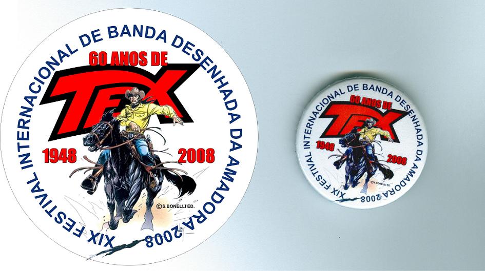 Pin português comemorativo dos 60 anos de Tex para o XIX FIBDA