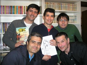 1ª plano - Mário João Marques e Carlos Moreira. 2º plano - José Carlos Francisco, Paulo Silva e Pedro Bouça