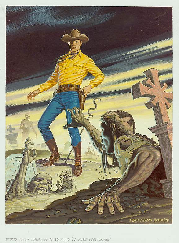 Capa de Tex nº 445 por Erasmo Dante Spada