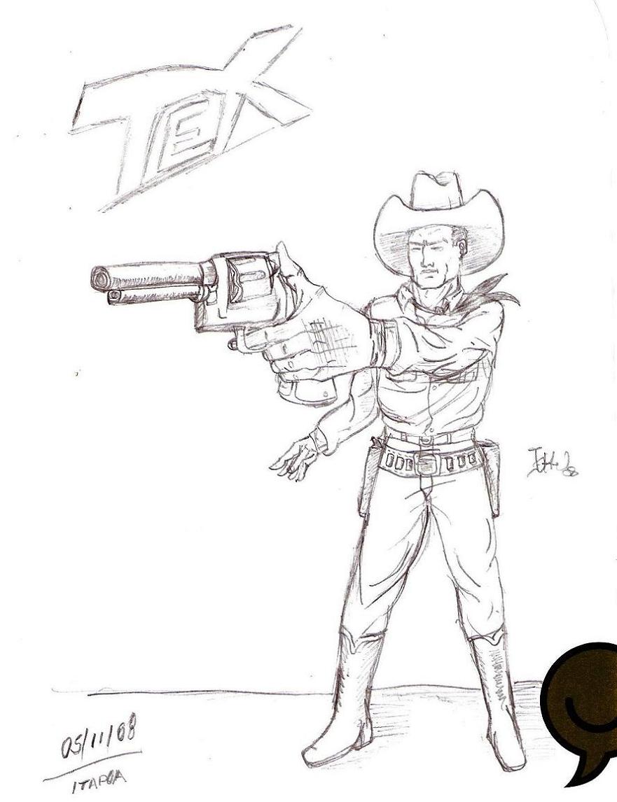 Tex pronto a disparar