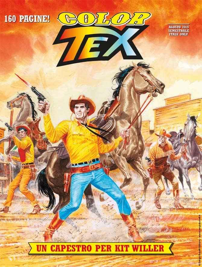 Color Tex nº 15 – 128 páginas a cores, no clássico formato bonelliano – será distribuído a partir de 6 de Agosto de 2019.