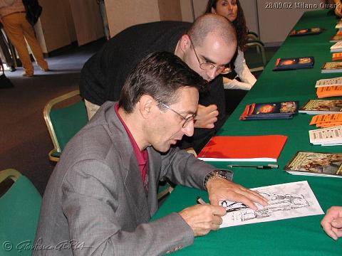 Fabio Civitelli autografando