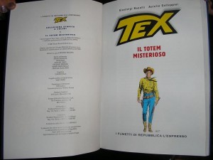 Nova colecção de Tex na Itália - A edição # 1 - Il Totem Misterioso