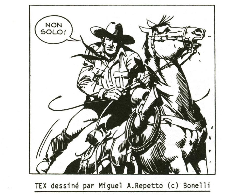 Tex desenhado por Miguel Angel Repetto