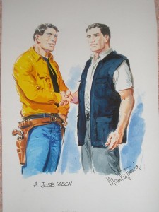 Tex Willer e Adam, por Manlio Truscia