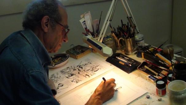 Giovanni Ticci desenhando Tex