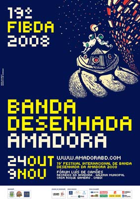 Cartaz da 19ª edição do Festival Internacional de Banda Desenhada da Amadora (FIBDA)