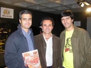 Ricardo Leite entre Mário Marques e José Carlos Francisco