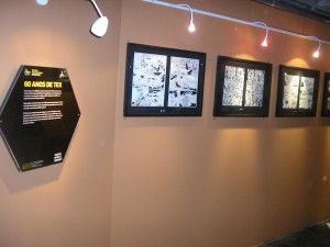 Vista parcial da exposição dedicada aos 60a nos de Tex