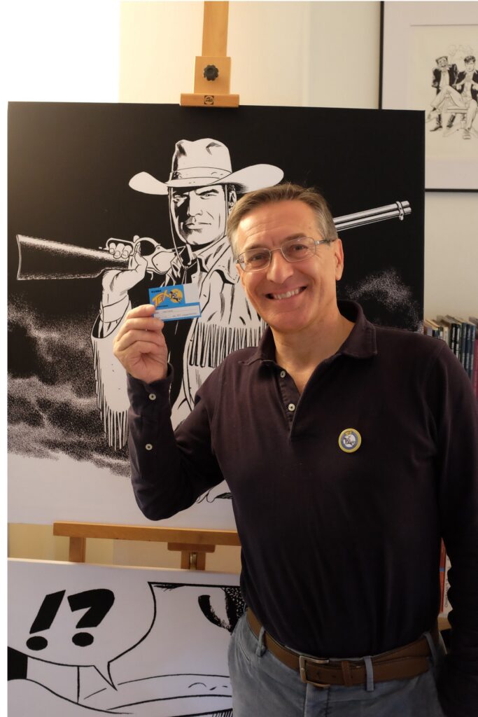 Fabio Civitelli, ilustre sócio honorário do Clube Tex Portugal e Tex estarão no Museu do Vinho Bairrada, em Anadia, no mês de Abril de 2024