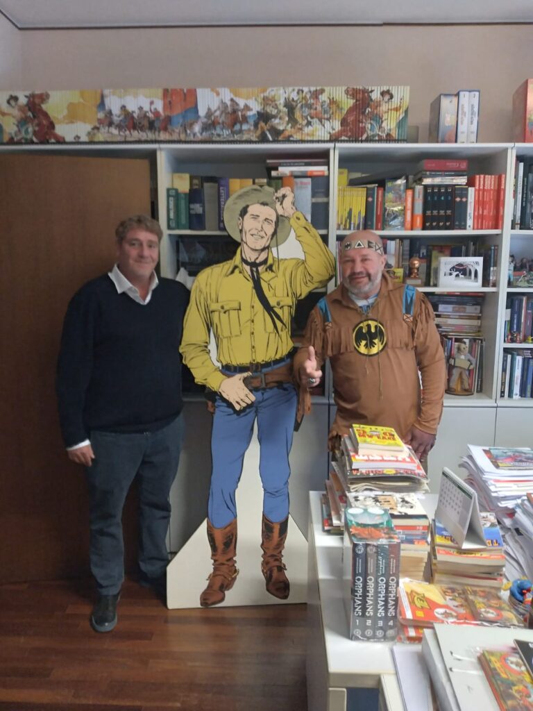 Adão Ávila que no ano passado realizou o sonho de visitar a Sergio Bonelli Editore, onde foi recebido por Davide Bonelli, este ano virá a Anadia prestigiar o evento do Clube Português
