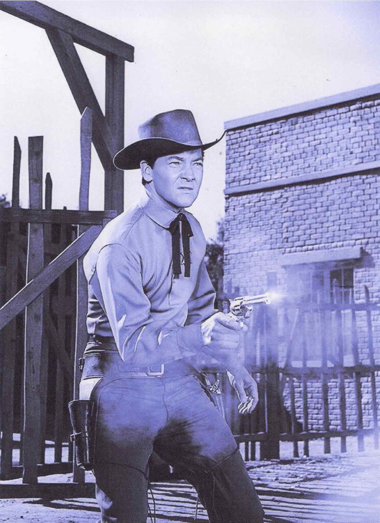 Raymond Cornelius Boyle, também conhecido como Ray Boyle e Dirk London, como referência para a pose de Tex na capa de Tex 765 Bis