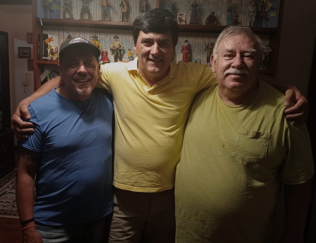Helcio de Carvalho, José Carlos Francisco (Zeca) e Dorival Vitor Lopes vão se reencontrar dia 23 de Dezembro no armazém da Mythos Editora, num evento que contará com a presença de várias dezenas de Texianos e Bonellianos