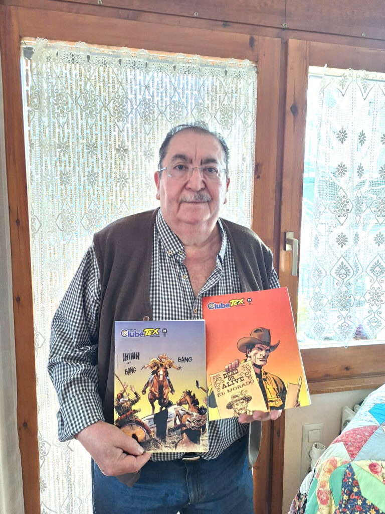Alfonso Font e a satisfação pela recepção das duas versões da mais recente revista do Clube Tex, ambas com capas de sua autoria