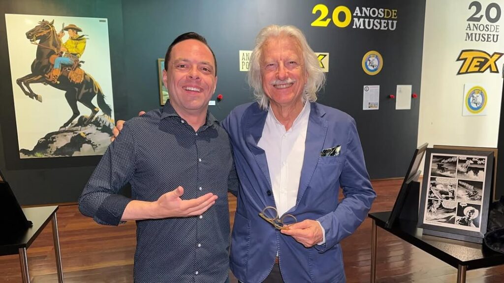 Thiago Gardinali e Ivo Milazzo, grande mestre dos quadradinhos italianos - 9ª Mostra do Clube Tex Portugal - 2024
