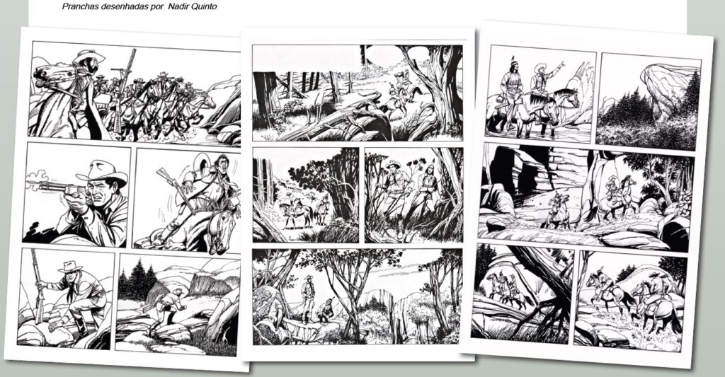 Pranchas desenhadas por Nadir Quinto