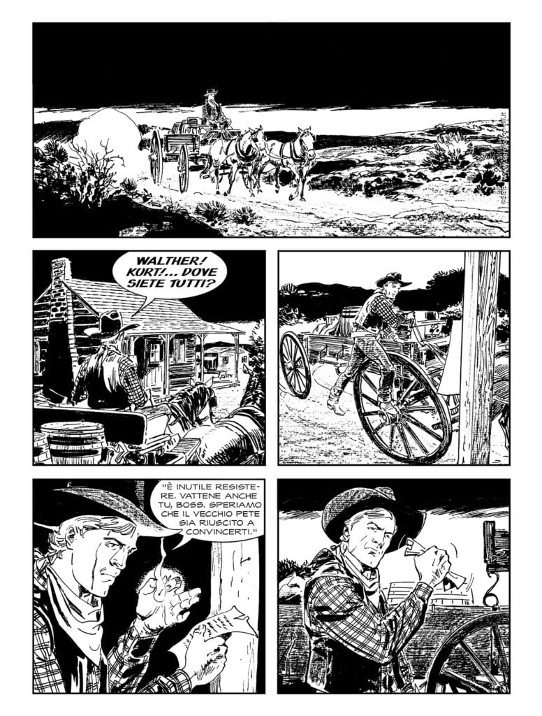 A Arte de Bruno Brindisi em Tex Willer #94 – ‘I Tre del Texas’