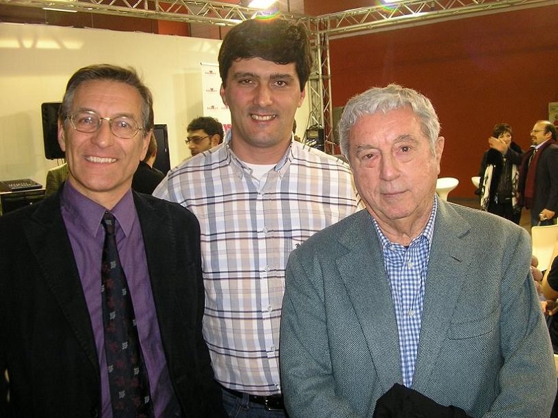 Fabio Civitelli, José Carlos Francisco e Sergio Bonelli na Cartoomics de Milão, 2010