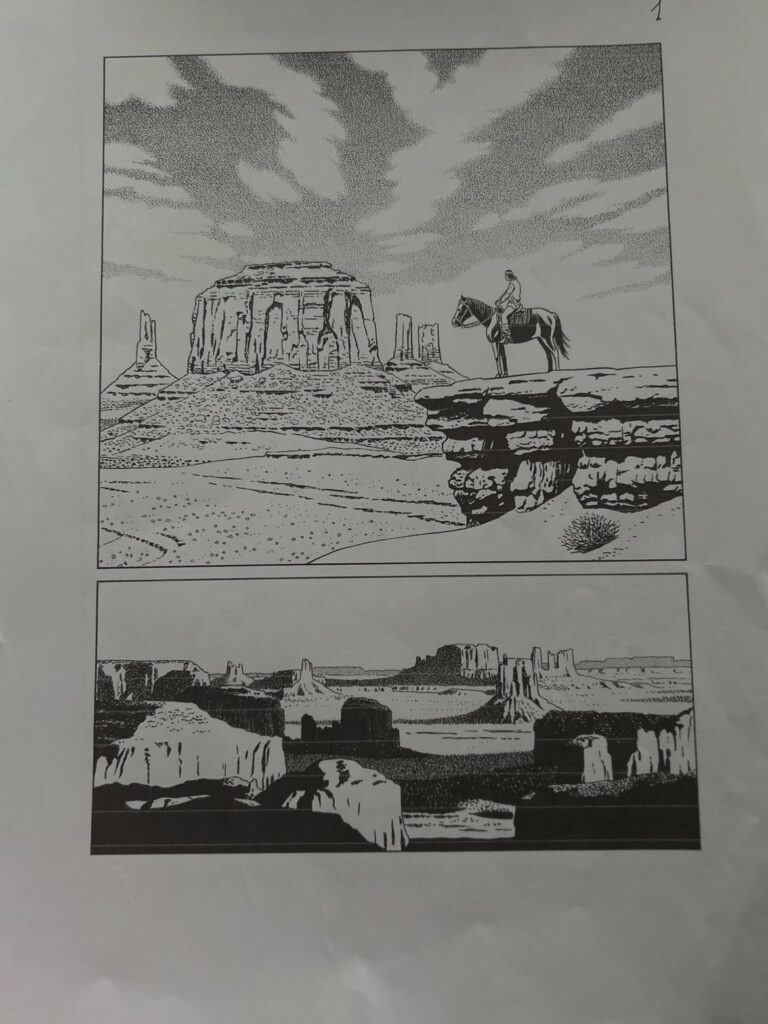 O Monument Valley de Fabio Civitelli brilha na nova série "Tex - La Leggenda"!