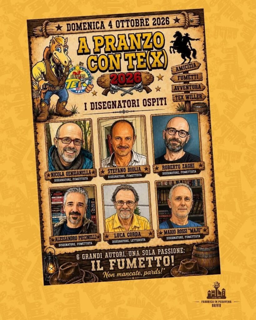O memorável almoço “A pranzo con Te(x)” do Gruppo Tex Willer 2011 ®️