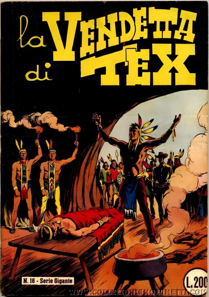 Tex #16 – 1ª Série Gigante - Capa da autoria de Mario Uggeri